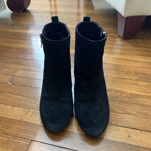 BCBGeneration Black Suede Booties